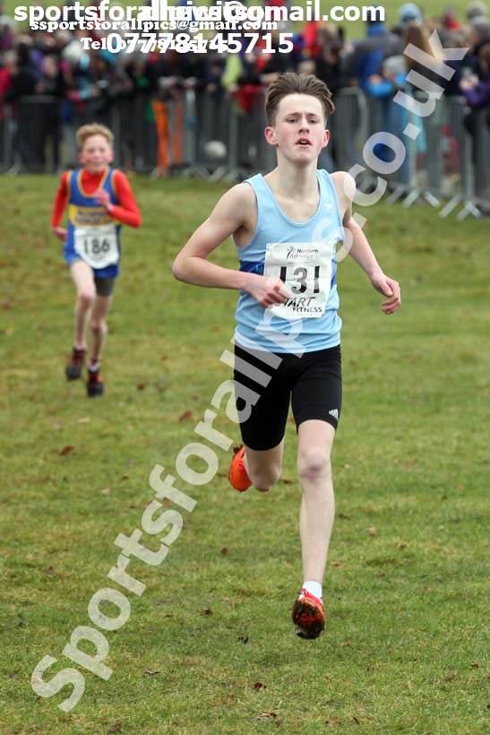 Boys under-13s Northern Cross Country Champs., Camp Hill Estate, Kirklington.  Photo: David T. Hewitson/Sports for All Pics